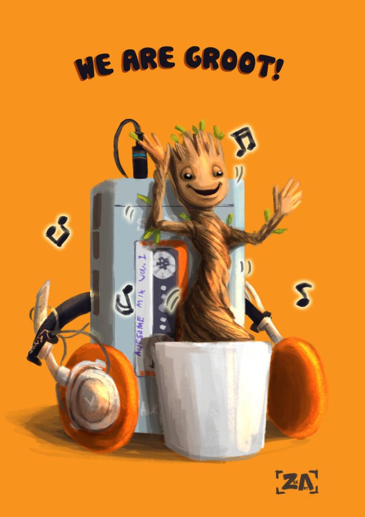 dancing_groot__by_zlynn-d7tmfn5