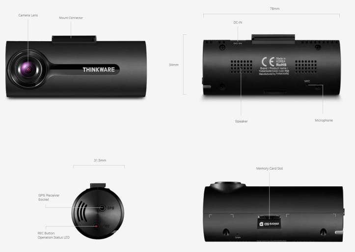 Thinkware F70 Dash Cam