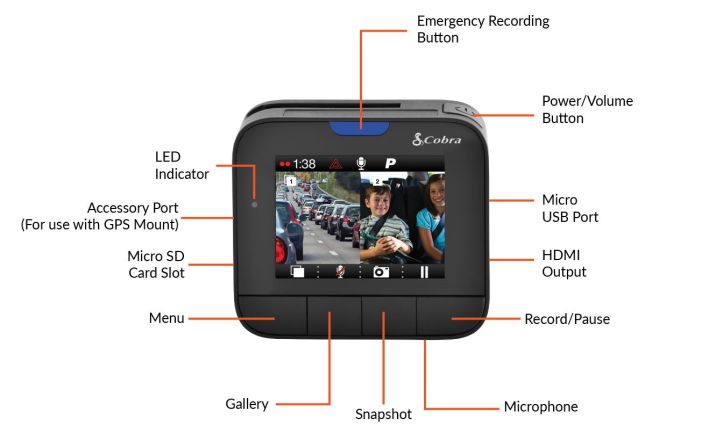 Cobra DriveHD Dash Cam