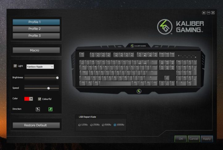 Kaliber Gaming HVER PRO RGB Mechanical Gaming Keyboard