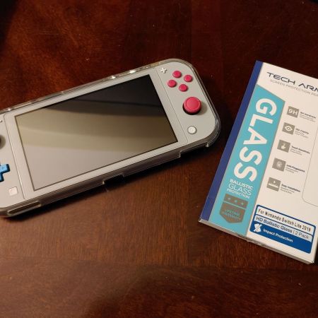 Techarmor Premium HD Clear Ballistic Glass Screen Protector for Nintendo Switch Lite