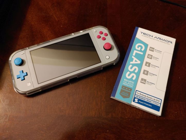 Techarmor Premium HD Clear Ballistic Glass Screen Protector for Nintendo Switch Lite