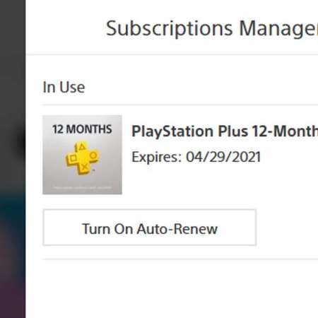 PS Plus Auto Renew
